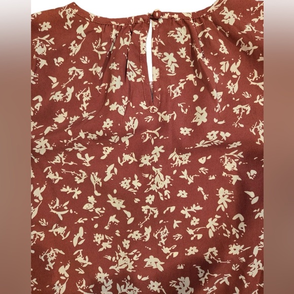 Floral Print Blouse NWOT  Size M - Picture 4 of 6